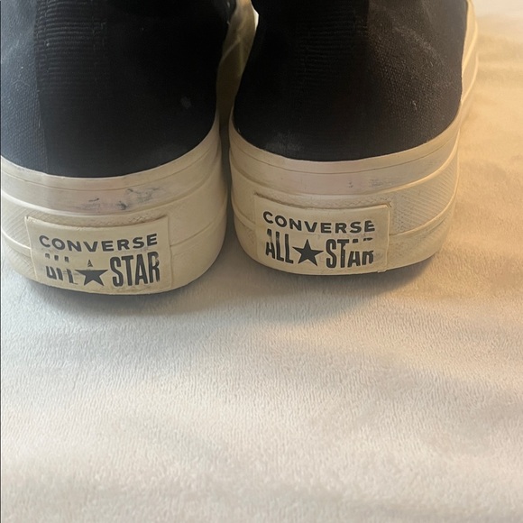 Converse Black High-Tops with White Accents - Picture 3 of 17